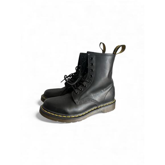 Dr Marten’s Black The Original High Top Boots Size Men’s 7 Woman’s 8 - Picture 1 of 7